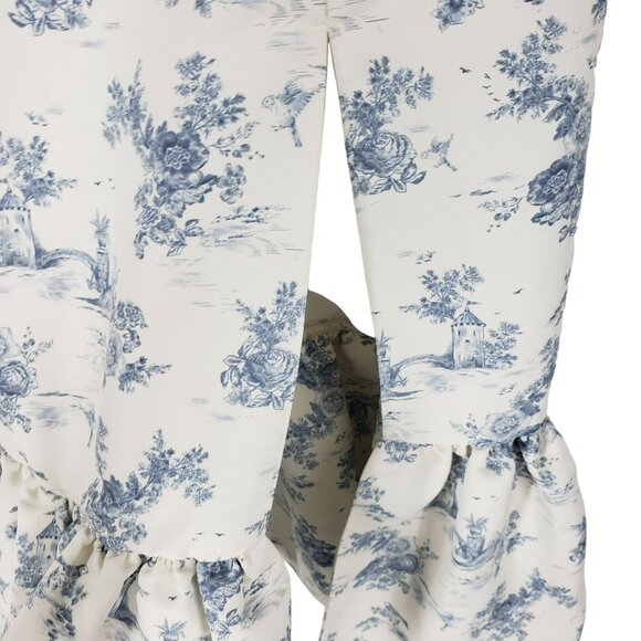 Sachin + Babi Floral Print Midi Dress in White and Blue - Picture 6 of 13